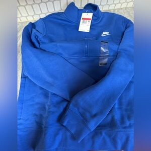 Nike Men's Vibrant Blue Crewneck Sweatshirt